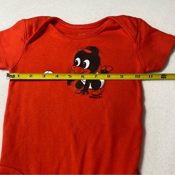 Baltimore Orioles MLB GEN2 Baby Size 24 M Months One-piece Bodysuit Orange - Picture 5 of 6